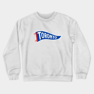 Toronto Pennant - White Crewneck Sweatshirt